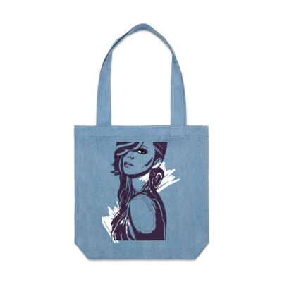 For Ruth - Denim Carrie Tote Thumbnail